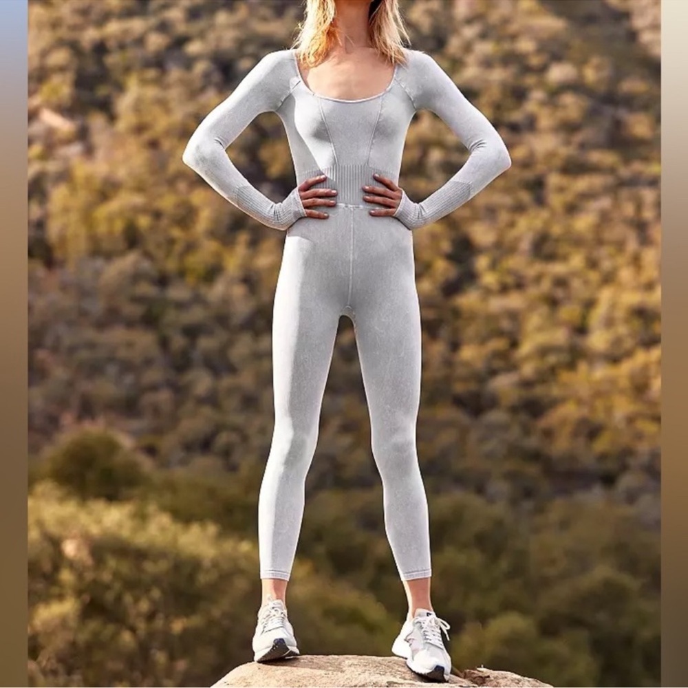 Free People Good Karma Jumpsuit Sz XS/S NWT | Free People Long sleeve Bodysuit - - Picture 2 of 13